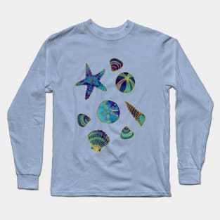 Beach Treasures - Aqua Long Sleeve T-Shirt